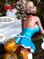 3d cartoon porn with naked babe fucked hard by giant cock in the woods